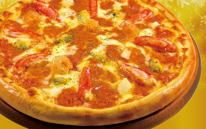 豪華カニトマトクリーム[数量限定] - ピザ・カリフォルニアの本格アメリカンピザ